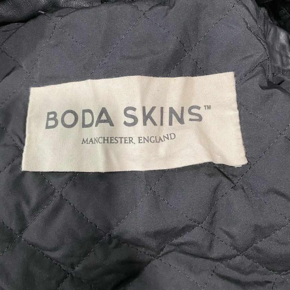 Boda Skins Jaws 3.0 100% Leather Biker Moto Jacket In Black 6